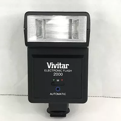 Vivitar Electronic Flash 2000 Mount Auto Manual Tested Works • $14.99