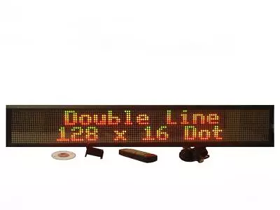 Double Line Indoor Tricolor LED Programmable Display Sign 40 X6  • $485