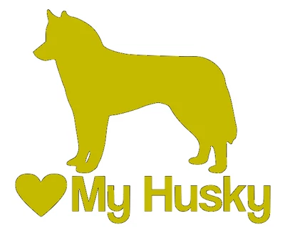 £3.44 • Buy Love My Husky, Car, Van, Wall, Door, Vinyl, Decal, Sticker, Fast Free Post.