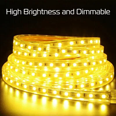 5050 LED Strip Light Flexible Tape Lighting Rope Home Outdoor 110V With US Plug • $9.99