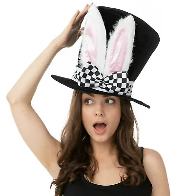 Bunny Hat World Book Day Fancy Dress Costume Mad Crazy Hat Accessory Halloween • £6.99