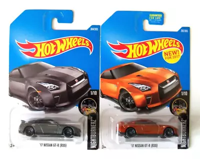 Hot Wheels '17 Nissan Gt-r (r35) Dark Gray & Metallic Orange New For 2017 Nip • $7.99