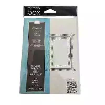 Memory Box Steel Craft Die Pinpoint Double Frame Style 99765 • $12