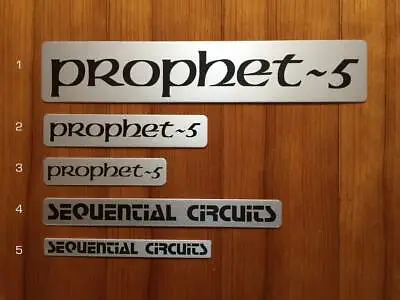 Prophet-5 Largest Alloy Nameplate For Rev. 1 And Rev.2  Picture #1 • $35