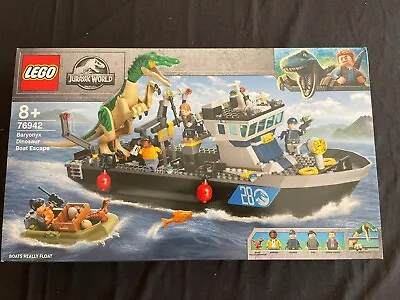 Lego Jurassic World: Baryonyx Dinosaur Boat Escape 76942 • $90