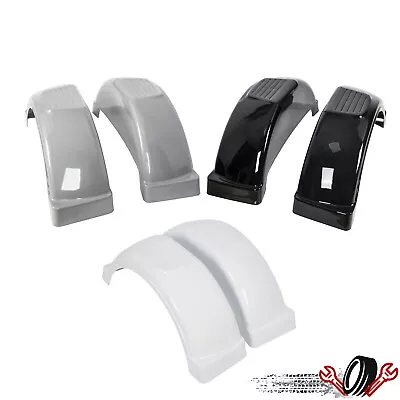 Set Of 2 Single Axle Trailer Fenders W/ Top Step For 13  Wheels Tires Skirt Boat • $54.50