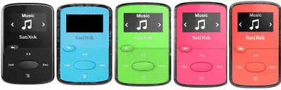 SanDisk Clip Jam 8GB MP3 Player--Red/Pink/Black/Green/Blue • £39.99