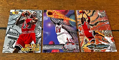 Michael Jordan METAL Universe 1997 #23 & Metal Shredders #241 1996 #212 NUTS • $60