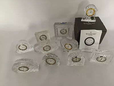 10 X Vintage Waterford Crystal Clocks Working B60 • £12.50