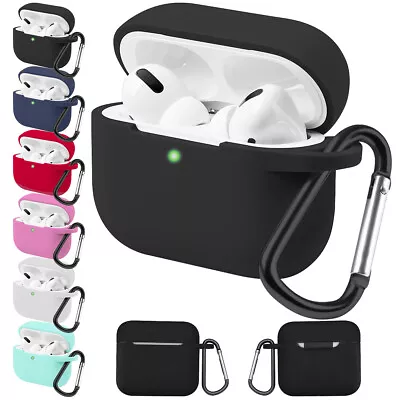 For Apple Airpods 1st 2nd Pro Accessories Silicone Case Shockproof Strap Cover • $9.53