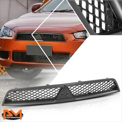 For 08-15 Mit Lancer DE Factory Style Diamond Mesh Upper Grille W/Badge Slot • $42.89