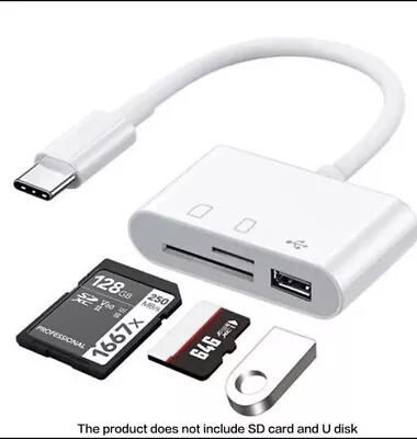 3 In 1 Type C USB OTG Adapter SD/TF Card Reader For Samsung Android Phone • $13.90