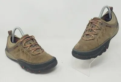 Merrell Mimosa Glee Walking Hiking Shoes Sz 7.5 Kangaroo Brown • $20.95