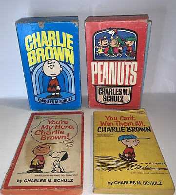 Peanuts Charlie Brown Snoopy Paperback Books Charles Schulz 10 Vintage Books • $24.99