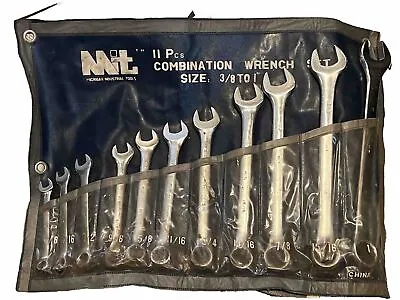 Michigan Industrial Tools 11 Piece SAE Combination Wrench Set 3/8”- 1  Roll Up • $39.95