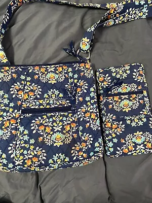 Used Vera Bradley Hipster Crossbody Bag With Matching Wallet • $8