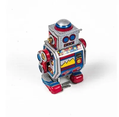 Schylling MS235 Robot - Tin Wind-Up Toy - No Key • $6