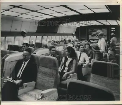 1967 Press Photo Cabin Mockup Of Lockheed's Proposed L1011 Airbus Jet Liner • $19.99