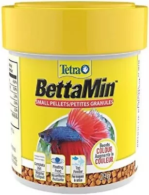 Tetra Fish Aquatics Betta Small Pellets 1.02 Ounce Complete Nutrition • $4.40