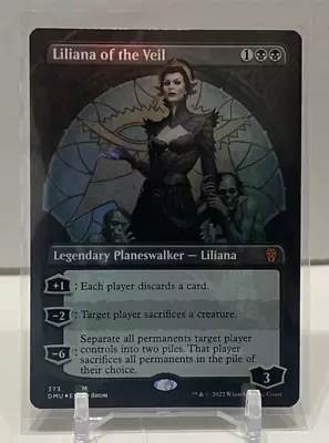 MTG-Dominario United DMU - Liliana Of The Veil Borderless Foil 373 • $35