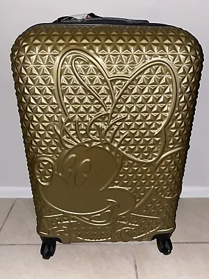 FUL Disney Minnie Mouse Gold 25  Spinner Hard Shell Luggage NEW* • $101.96