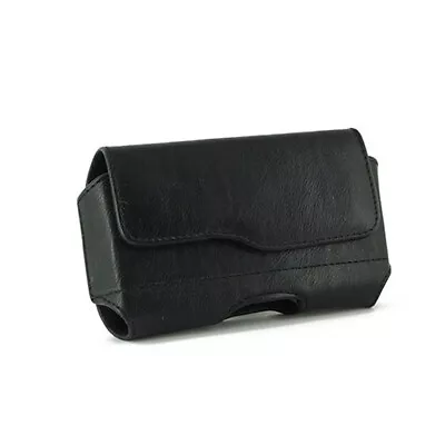 Black Horizontal Leather Cover Belt Case Pouch Holster 5.19 X 2.63 X 0.61 Inch • $6.40