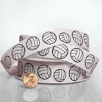 Volleyball Grosgrain Ribbon - 7/8in. Width - 10 Yard Spool (4961005) • $13.11