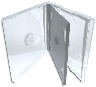 25-Pak Quad 4CD Slim 10.4mm Assembled Jewel Cases With Black Swinging Tray • $19.99