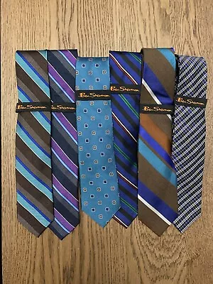 Men’s Ben Sherman Ties Lot (6) - All New With Tags • $54