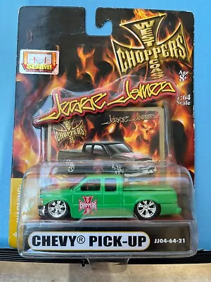 $10 • Buy 1/64 Muscle Machines Jesse James West Coast Choppers Chevy Pickup Green B108