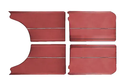 For MERCEDES W109 SEL 280SEL LONG DOOR PANEL WITH CHROME TRIM MAROON CLARET RED • $265.91