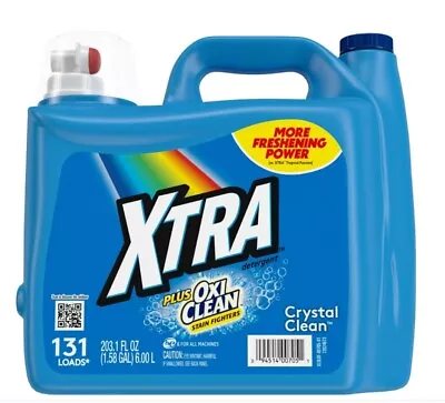 Xtra Plus OxiClean 131 Loads Liquid Laundry Detergent 203.1 FL Oz. Free Ship. • $11.99