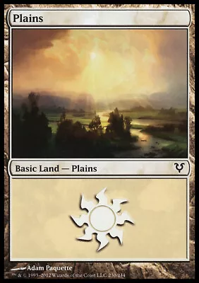 Magic The Gathering MTG Plains (230) Avacyn Restored   LP • $0.99