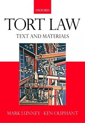 Tort Law: Text Cases And Materials By Oliphant Ken Paperback Book The Cheap • £3.49