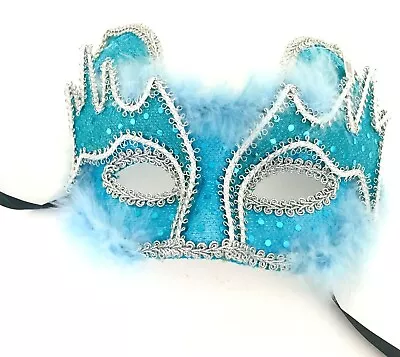  Masquerade Mardi Gras Events &  Party Mask - Cat Mask Decorated With Malibu  • $14.99