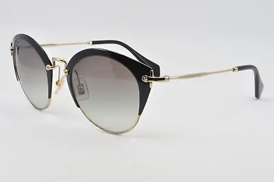 Miu Miu Sunglasses MU 53RS 1AB0A7 Black/ Pale Gold Size 52-23-140 • $126