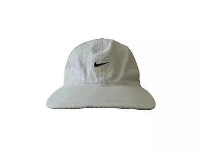 Vintage Nike White Tag Mesh Panel Click Back Hat Cap Adult OSFA 90s • $40