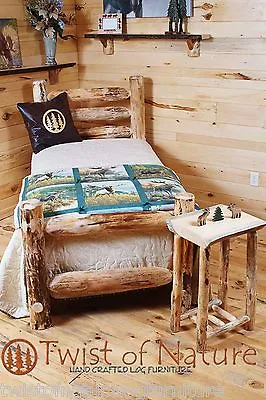 WESTERN CORRAL LOG BED   (complete Bed)- Ships Free!! Twist Of Nature Brand • $579