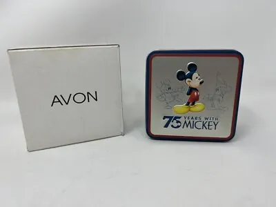 AVON 75 Years With Mickey Watch With Original Box And Commemorative Tin • $7.29