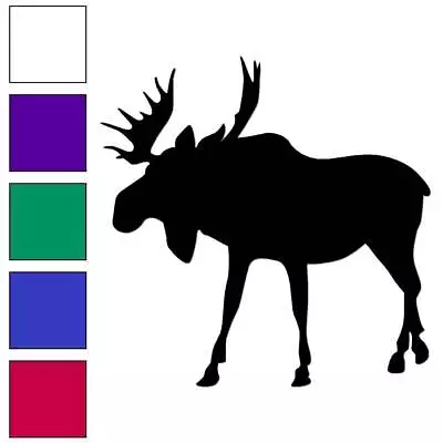 Moose Vinyl Decal Sticker Multiple Colors & Sizes #6343 • $4.95