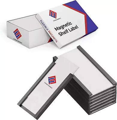 Magnetic Shelf Label Data Card Holders- C Channel - Magnetic Strips 1  X 3  • $9.99