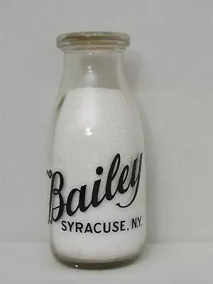 TRPP Milk Bottle Bailey Dairy Farm Syracuse NY ONONDAGA COUNTY WWII WAR SLOGAN • $49.99