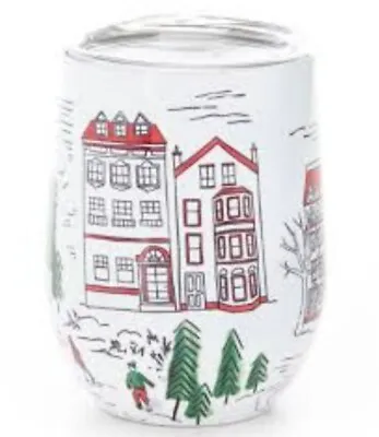 Molly Hatch Steel Mill Anthropologie Wine Tumbler Travel Mug WithLid Metal NEW • $30