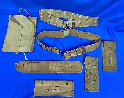 US Army / USMC Belts & Pouches Field Gear Lot • $19.95