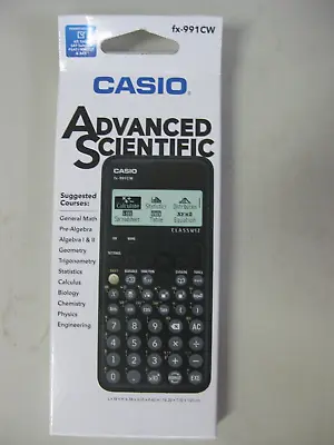 CASIO ADVANCED SCIENTIFIC CALCULATOR FX-991CW Black-NEW/SEALED • $42.74