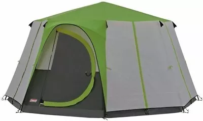 Coleman Cortes Octagon 8 Berth Man Person Tent Glamping Yurt Festival Green • £189.99