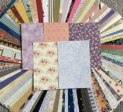 Pack Of 100 A6 Sheets Patterned Paper And A Few Card For Card Making. • £6.99