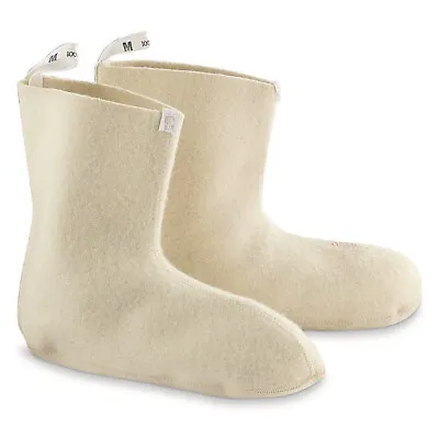 CANADIAN WHITE ACTON® MUKLUK WOOL BOOT LINERS NEW Cond. Size 12 Free Shipping • $31.99