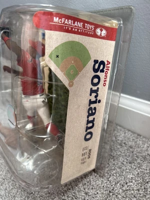 $5 • Buy MLB Sports Picks Series 21 Alfonso Soriano Action Figure Red National Jersey