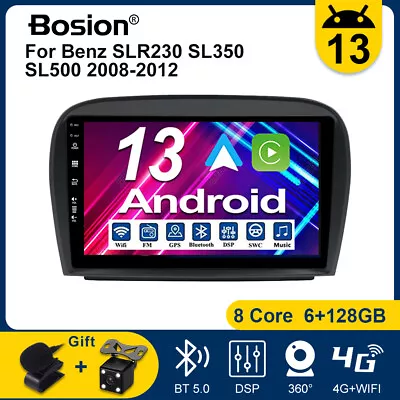 9  For Mercedes Benz SL R230 SL350 Android 13 Car Stereo Radio GPS Carplay 128GB • $247.99